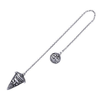 Green Man Silver Pendulum TM008 - Jewelry